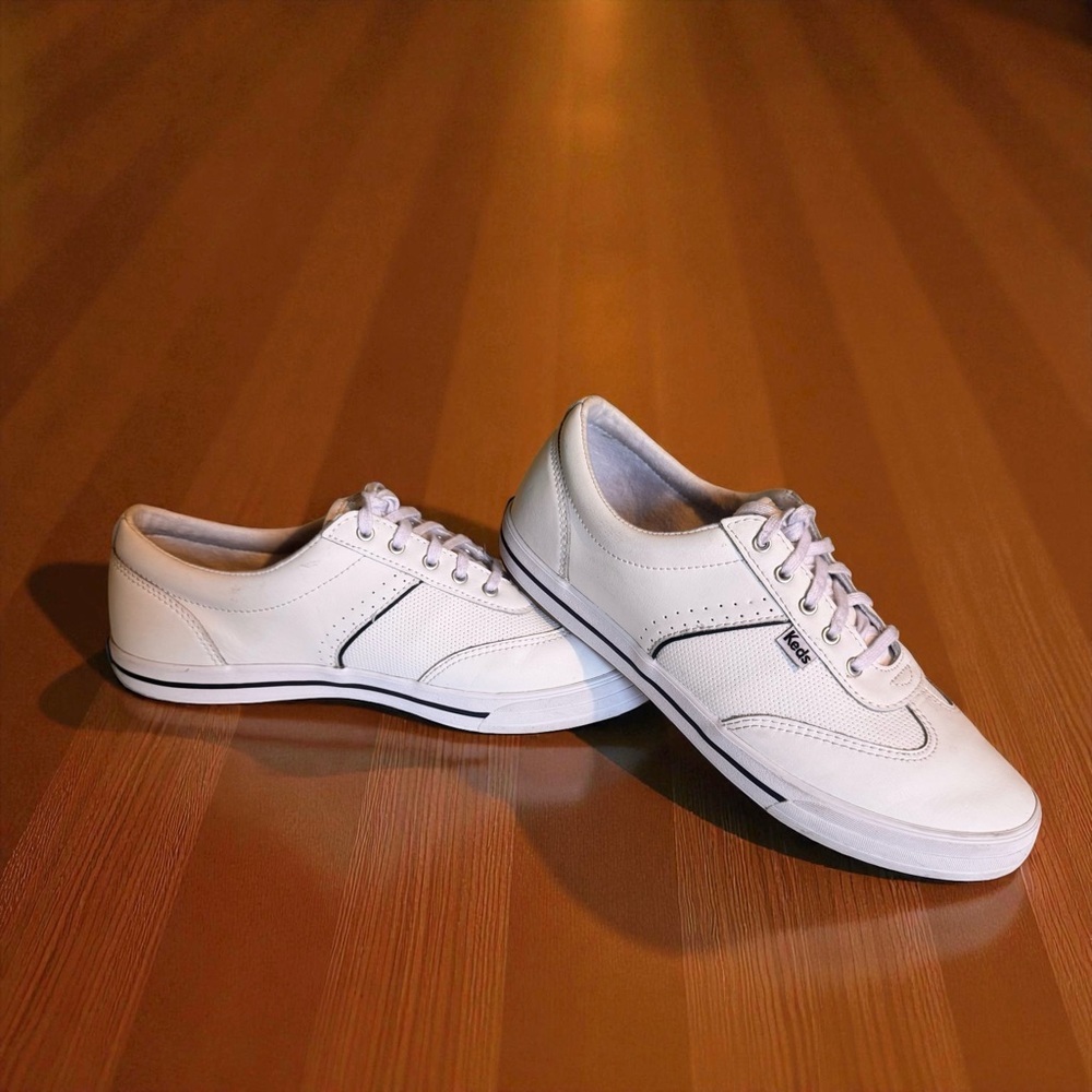 Keds Women’s Courty Core II White Leather Sneakers Size 9